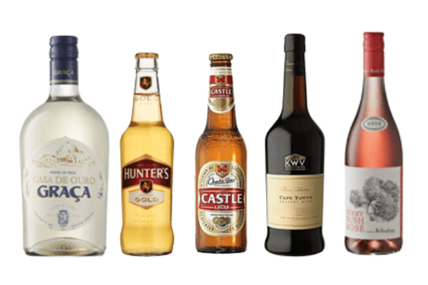 South African alcohol range